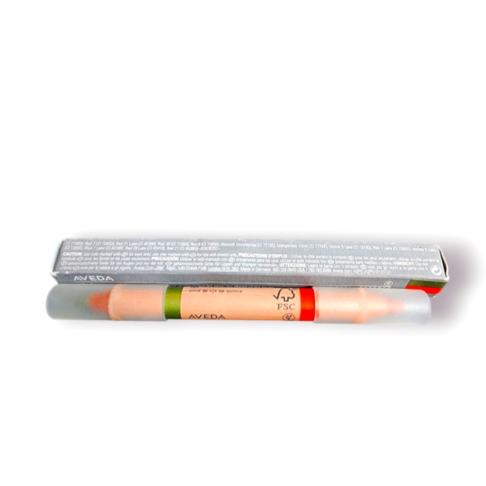 AVEDA Olive Quince 136 Triple Accent Makeup Eyeliner, Blush & Lipstick Rare New